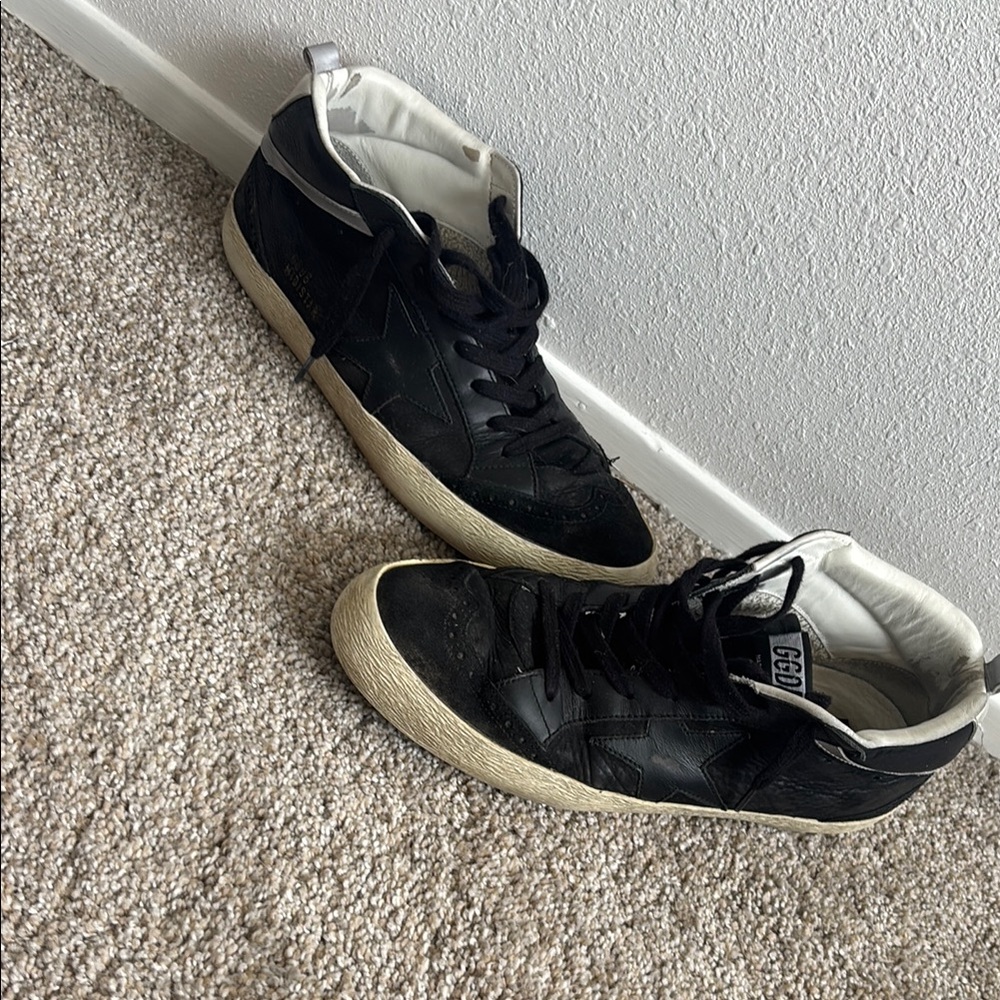 Golden Goose Black and White Sneakers